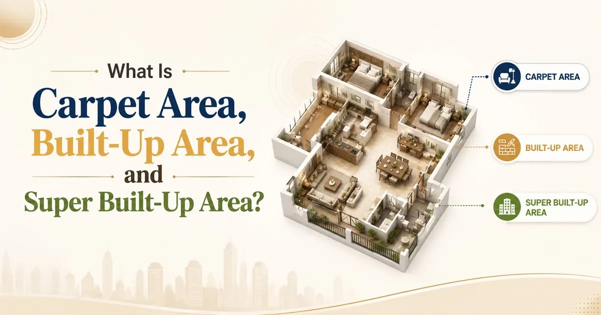 What Is Carpet Area, Built-Up Area, and Super Built-Up Area?